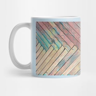 Abstract Swirled Bridge Planks Mug